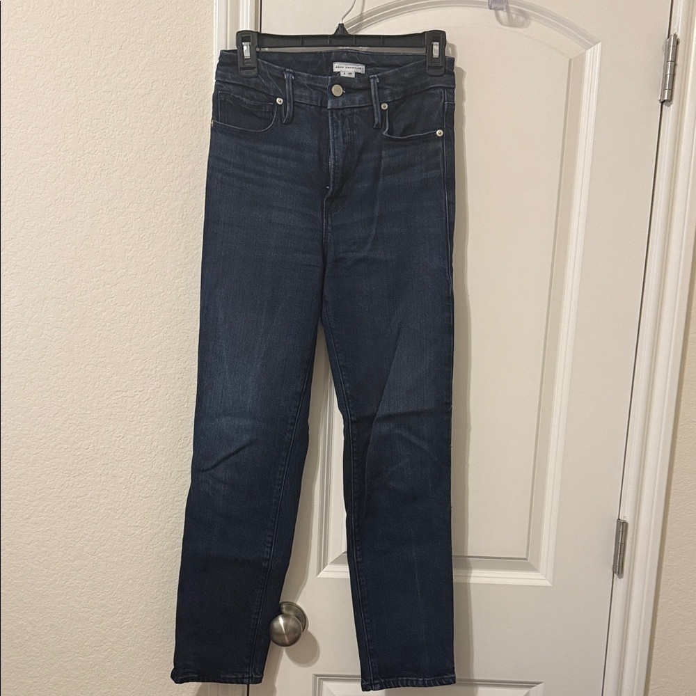 Good American Deep Indigo Skinny Jeans